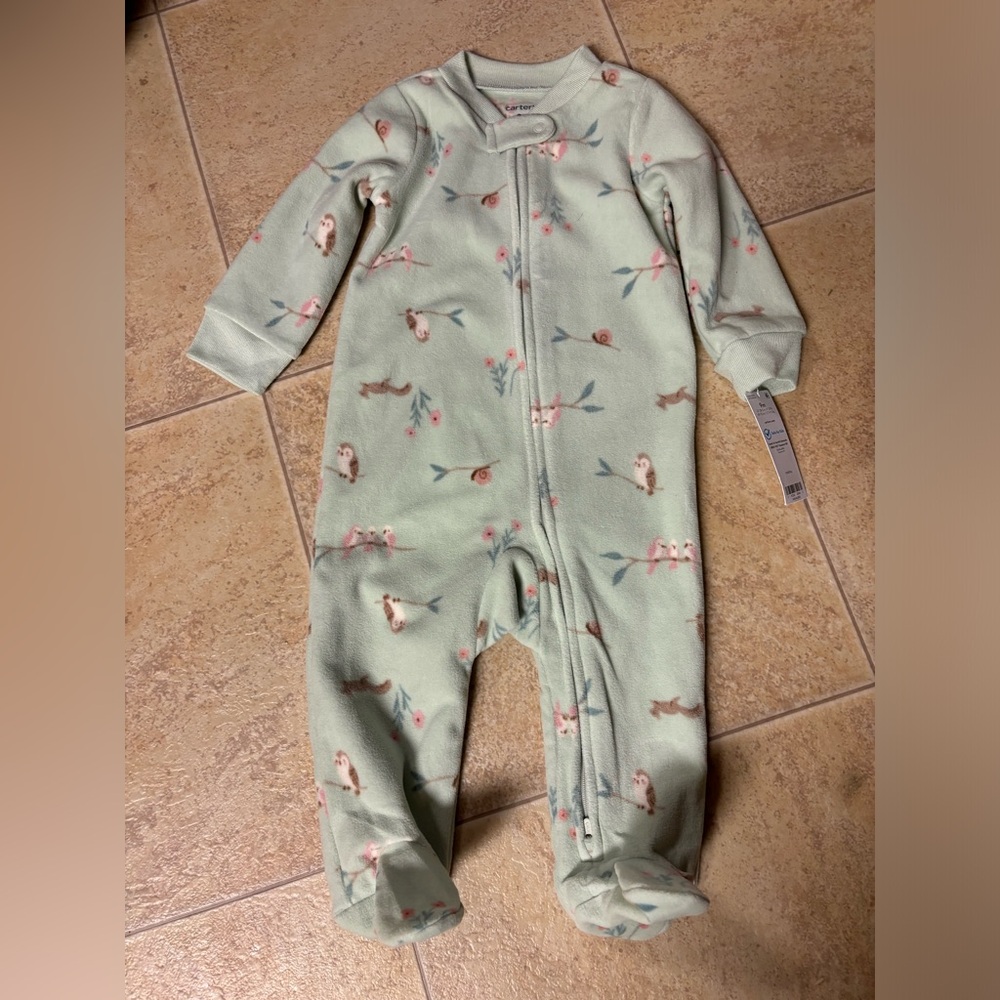 Carter's Mint Green Footie